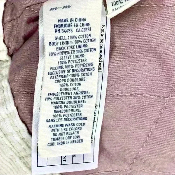 American Eagle  Corduroy Jacket Size M (fits S) Sherpa Collar Cuffs Southwestern - Picture 15 of 16